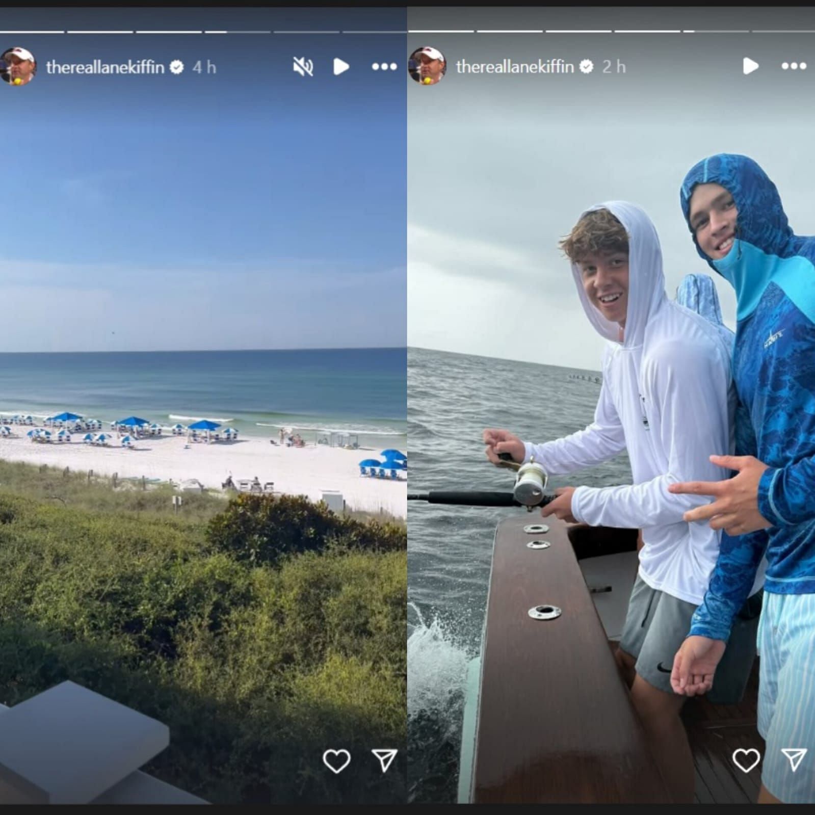 @thereallanekiffin's IG stories